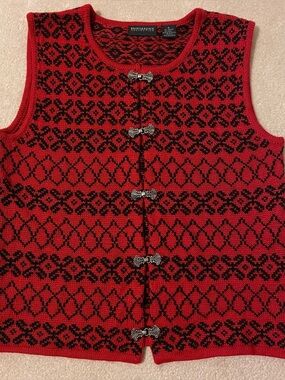 Vintage Bridgetown Collection wool blend vest-small EUC